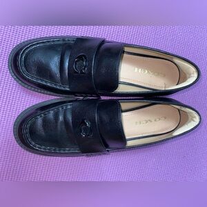 Coach Classic Black Woman’s Slip-On Loafers
